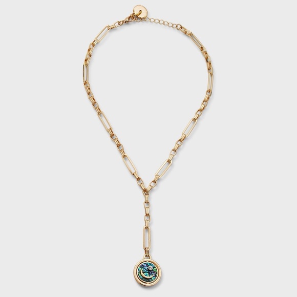 Mignonne Gavigan Jewelry - Mignonne Gavigan Luna Charm Necklace 14K Gold Plated Reversible Pendant